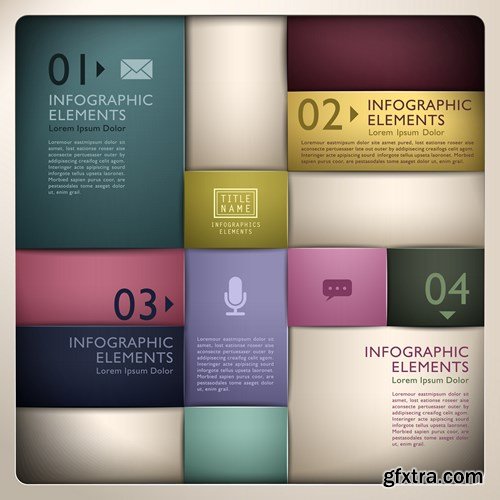 Collection of infographics vol.42, 25xEPS