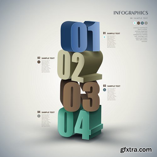 Collection of infographics vol.42, 25xEPS