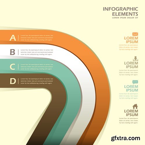 Collection of infographics vol.42, 25xEPS