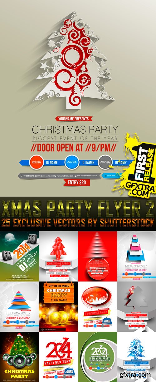 Amazing SS - Xmas Party Flyer 2, 25xEPS