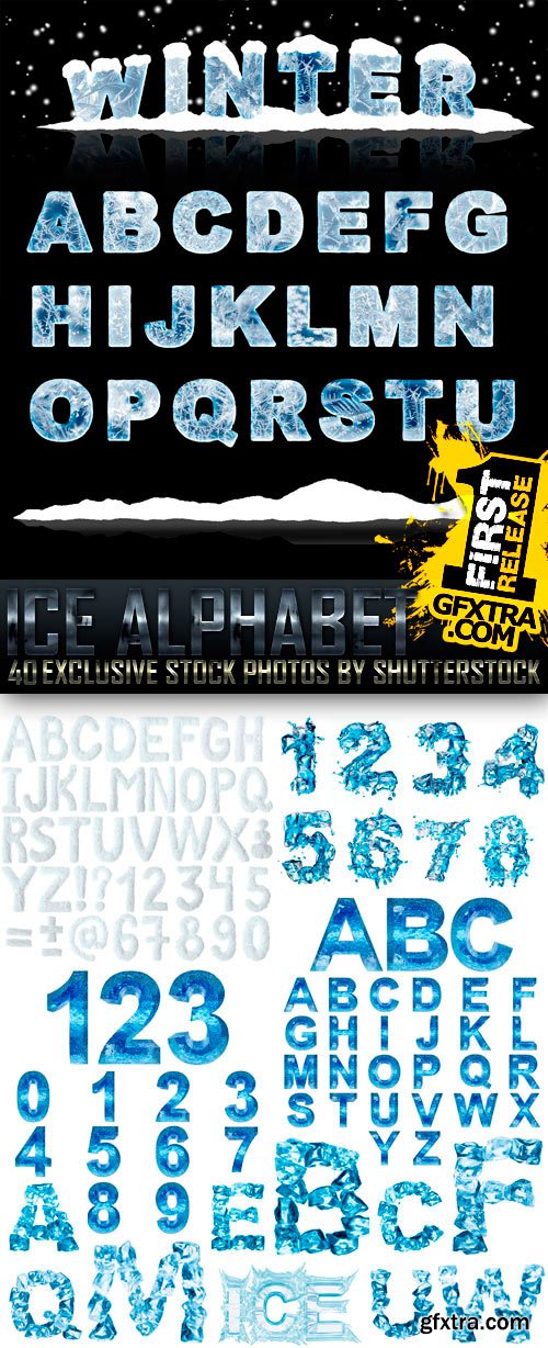 Amazing SS - Ice Alphabet, 40xJPGs