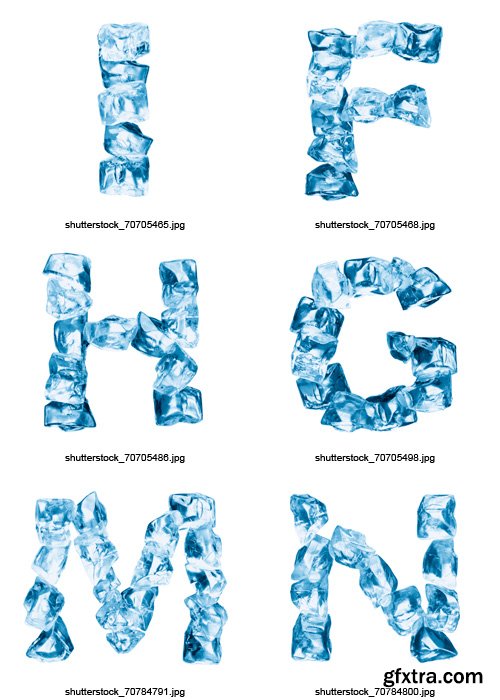 Amazing SS - Ice Alphabet, 40xJPGs