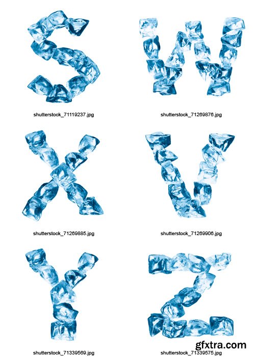 Amazing SS - Ice Alphabet, 40xJPGs