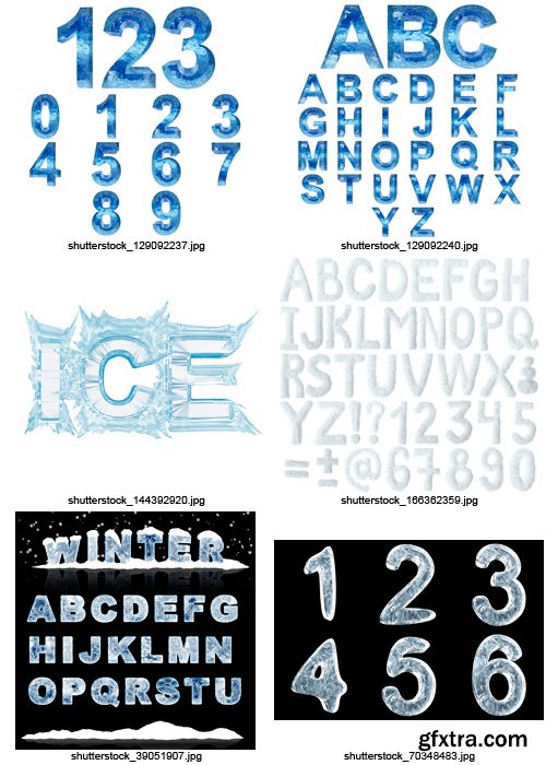 Amazing SS - Ice Alphabet, 40xJPGs