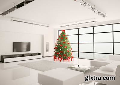 3D Render Christmas Interiors 25xJPG