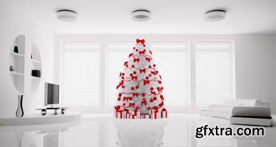 3D Render Christmas Interiors 25xJPG