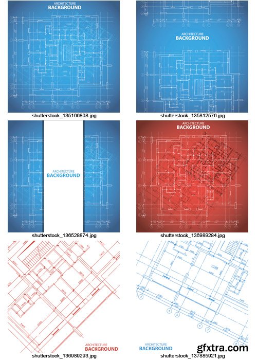 Amazing SS - Architectural Plans, 34xEPS