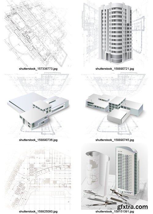 Amazing SS - Architectural Plans, 34xEPS