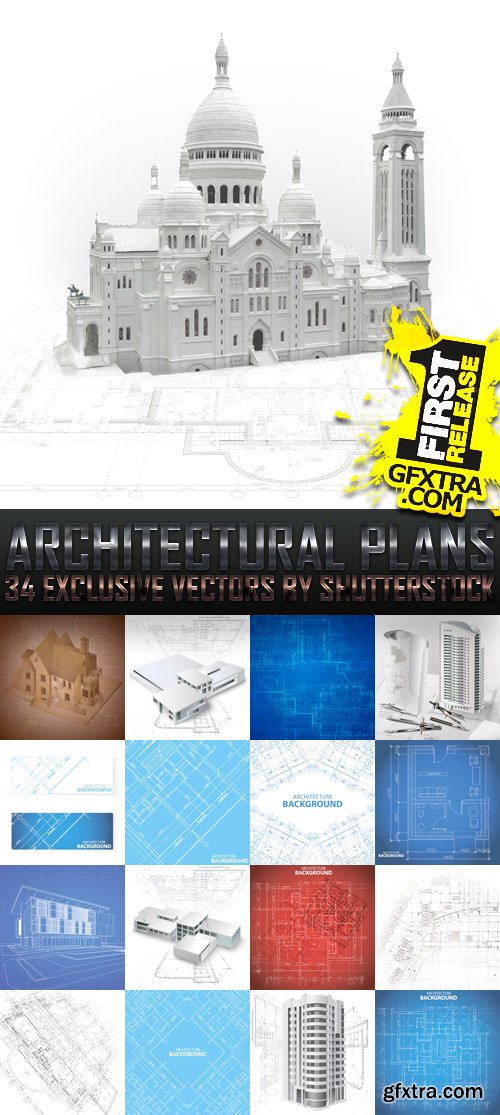 Amazing SS - Architectural Plans, 34xEPS