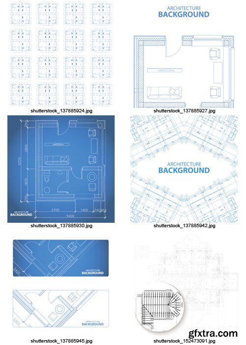 Amazing SS - Architectural Plans, 34xEPS