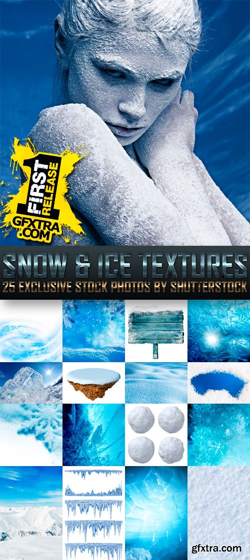 Amazing SS - Snow & Ice Textures, 25xJPGs