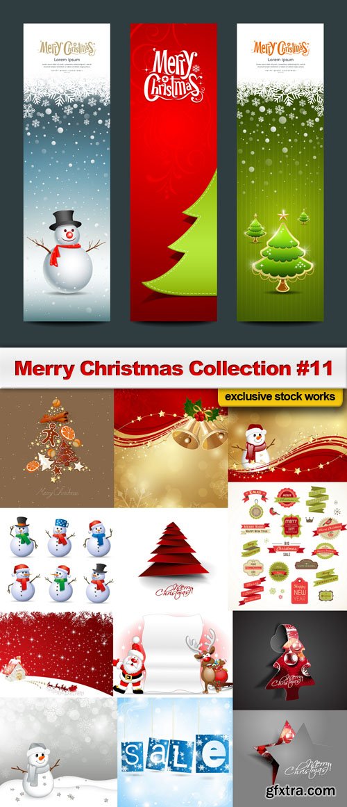 Merry Christmas Collection #11 - 25 EPS, AI