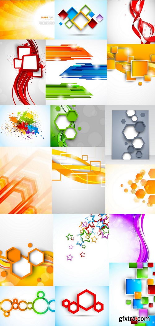 Collection of Vector Abstract Backgrounds Vol.57, 25xEPS