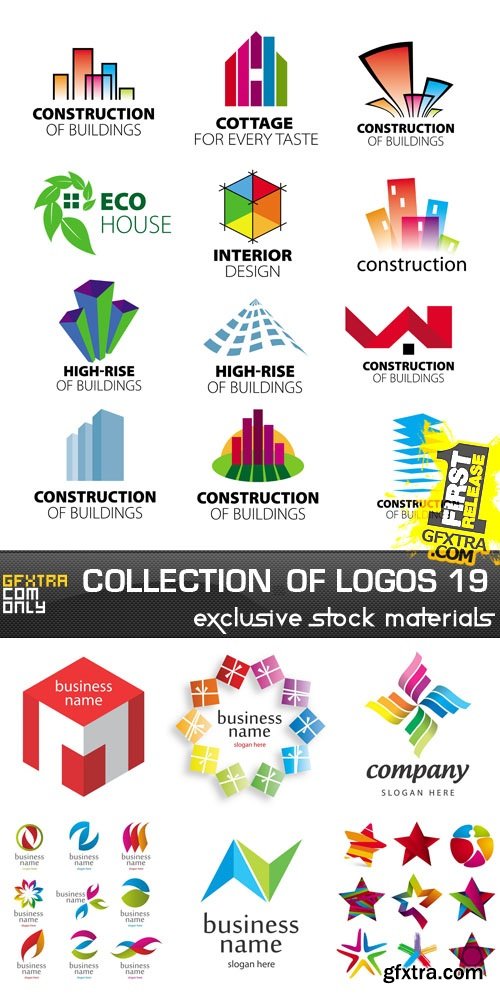 Collection of Logos vol.19, 25xEPS, AI