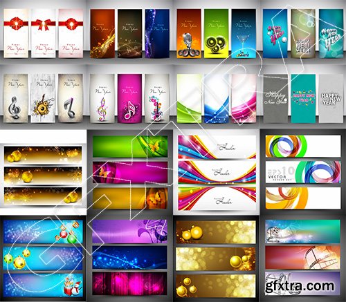 Collection of Banners Vectors and Illustrations