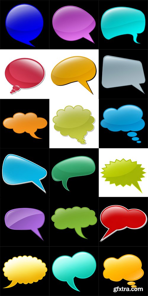 Talk Bubbles Set PSD