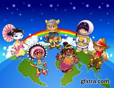 Rainbow Colored World - 17 EPS + 8 JPEGs