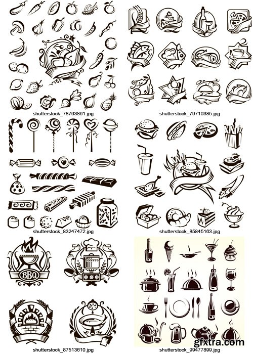 Amazing SS - Food Icons, 25xEPS