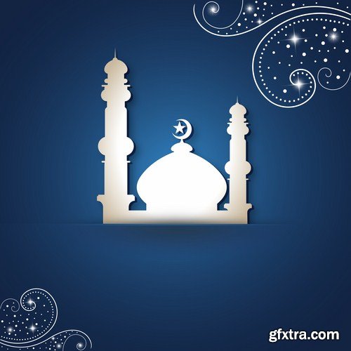 Islamic Background And Banner - 25 Vector