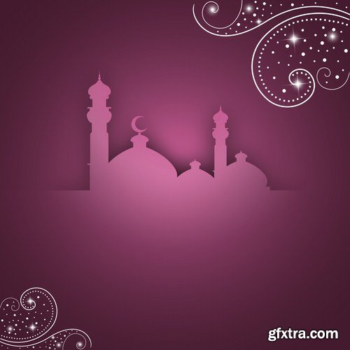 Islamic Background And Banner - 25 Vector