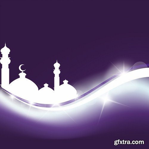 Islamic Background And Banner - 25 Vector