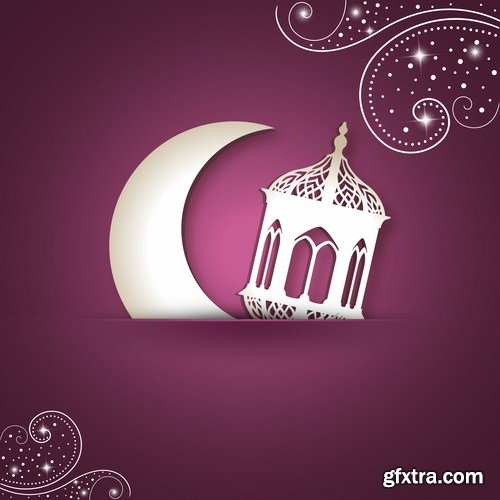 Islamic Background And Banner - 25 Vector