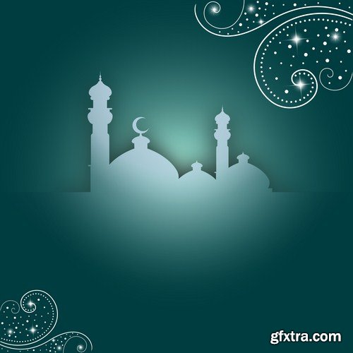 Islamic Background And Banner - 25 Vector