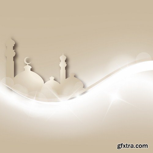 Islamic Background And Banner - 25 Vector