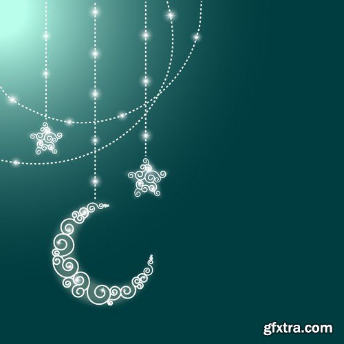 Islamic Background And Banner - 25 Vector