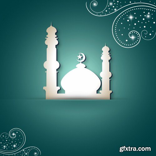 Islamic Background And Banner - 25 Vector