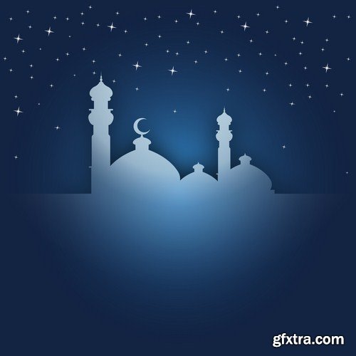 Islamic Background And Banner - 25 Vector