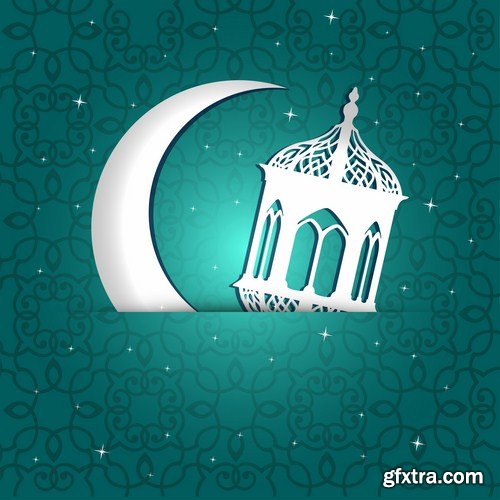 Islamic Background And Banner - 25 Vector