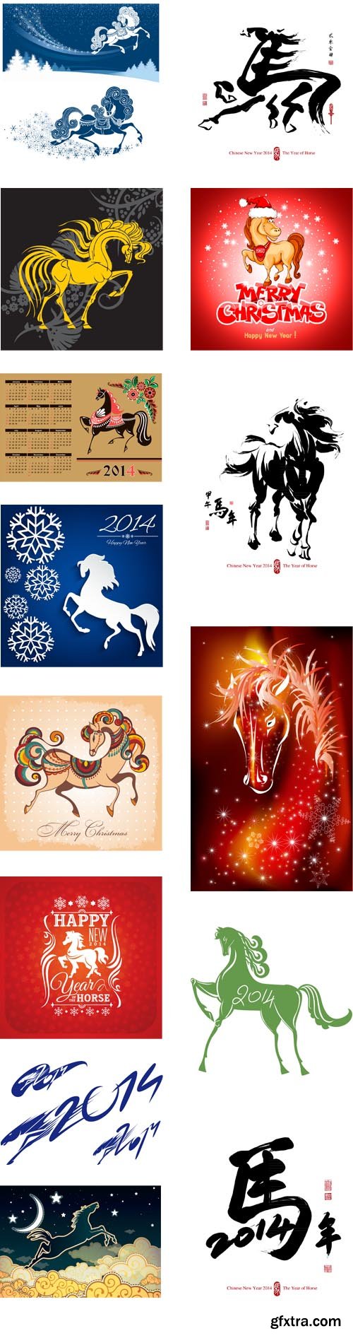 Horse - 2014 New Year symbol, 34xEPS