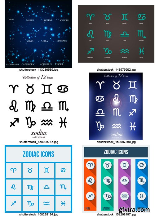 Amazing SS - Zodiac Signs, 25xEPS