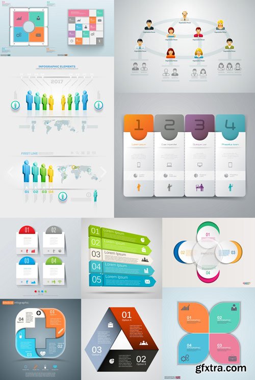 Collection of infographics vol.46, 25xEPS