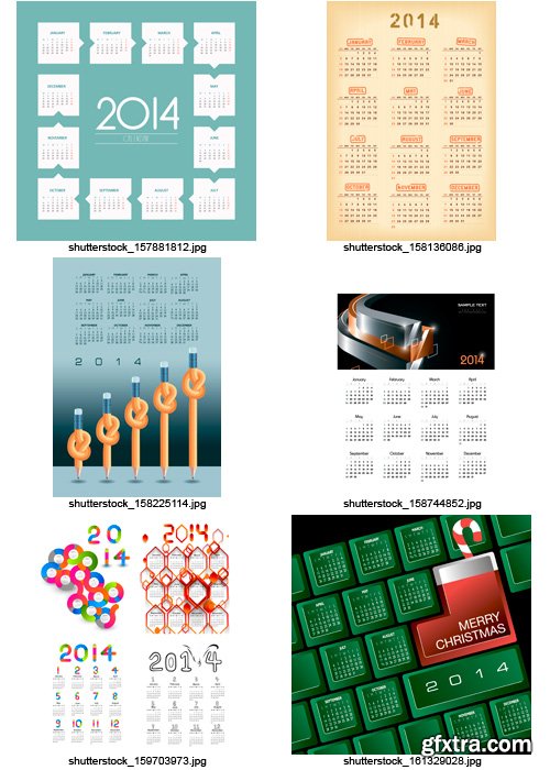 Amazing SS - Calendars for 2014 (vol.9), 25xEPS