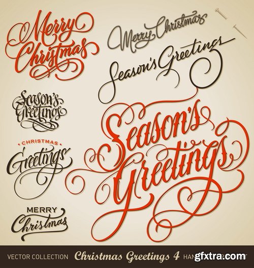 Amazing SS - Typography Christmas 5, 35xEPS