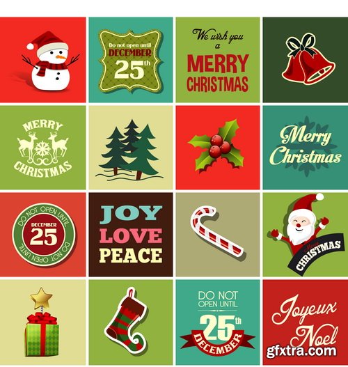 Amazing SS - Typography Christmas 5, 35xEPS