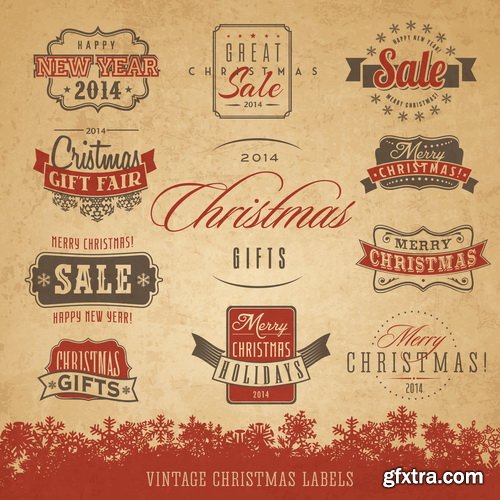 Amazing SS - Typography Christmas 5, 35xEPS