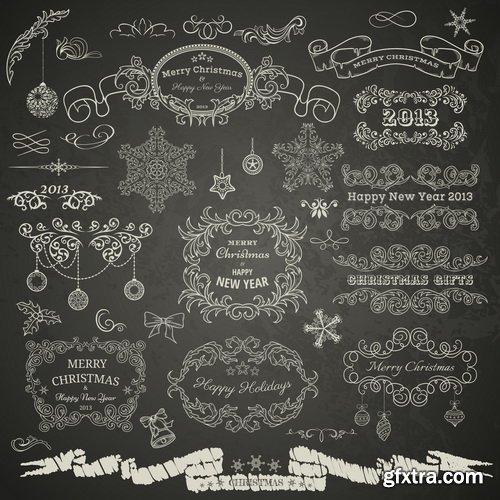 Amazing SS - Typography Christmas 5, 35xEPS