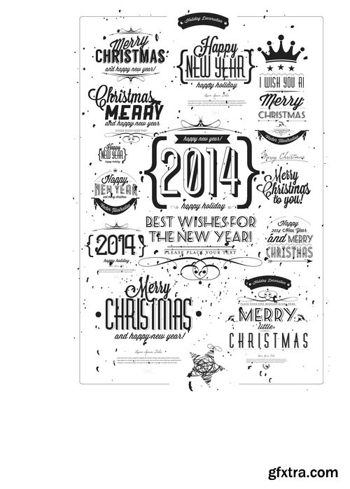 Amazing SS - Typography Christmas 5, 35xEPS