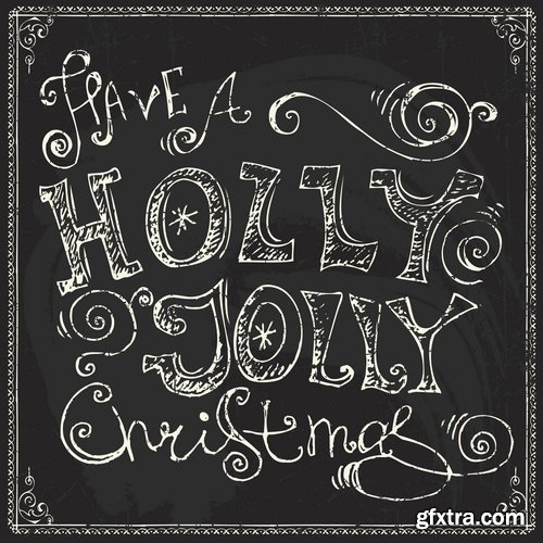 Amazing SS - Typography Christmas 5, 35xEPS