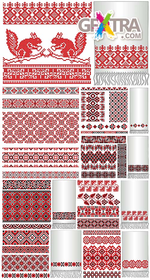 Traditional Slavic embroidery