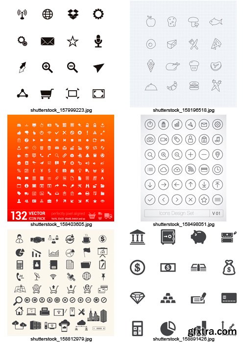 Amazing SS - Black & White Icons 9, 25xEPS