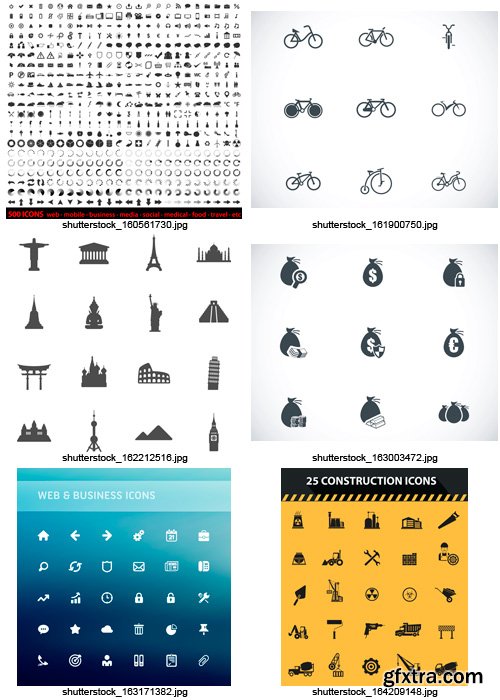 Amazing SS - Black & White Icons 9, 25xEPS