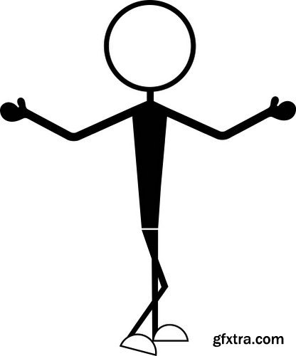 Cartoon Stick Figures Characters Vectors