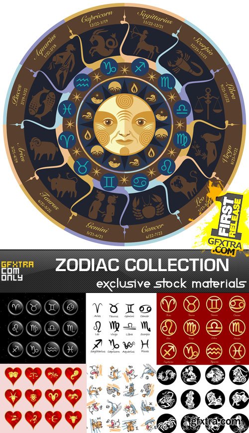 Zodiac Collection, 25xEPS, AI