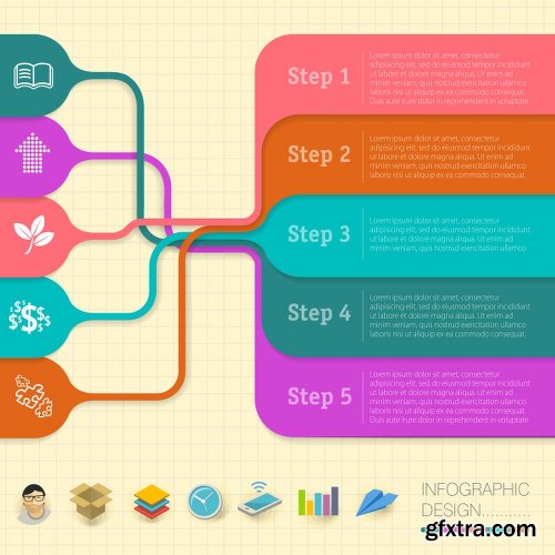 Infographics & Graphs Stock Images Vectors and Illustrations Pack 2