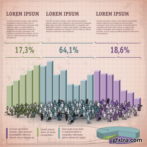 Infographics & Graphs Stock Images Vectors and Illustrations Pack 2