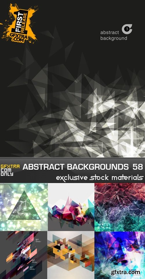 Collection of Vector Abstract Backgrounds Vol.58, 25xEPS